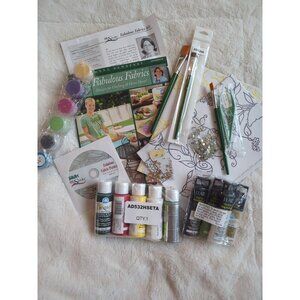Donna Dewberry Fabulous Fabrics Decorative Painting Folk Art One Stroke Kit New